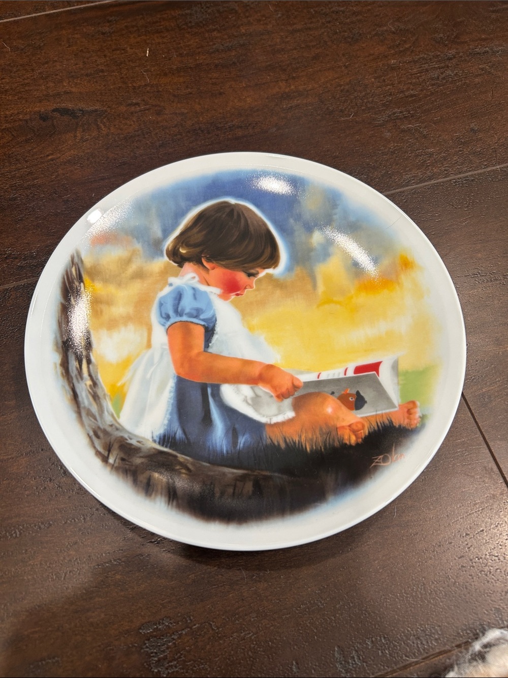 Donald Zolan “By Myself” Collector Plate 1980 Zolan’s Children Limited Edition